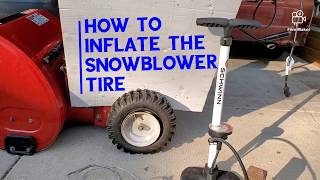 HOW TO FIX SNOWBLOWER TUBELESS FLAT TIRE