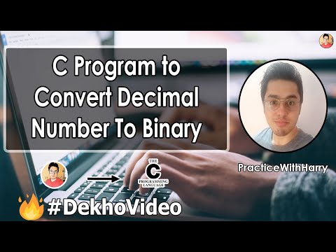 C Program to Convert Decimal Number to Binary Number