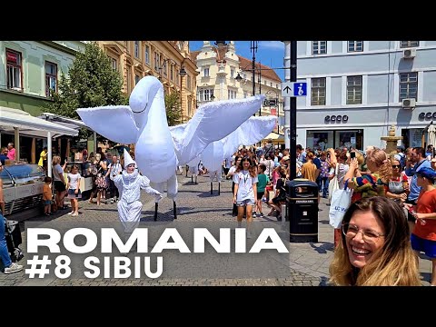 Sibiu Romania - Summer Walking Tour 4K60