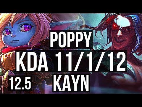 POPPY vs KAYN (JNG) | 11/1/12, Legendary, 600+ games | EUW Master | 12.5