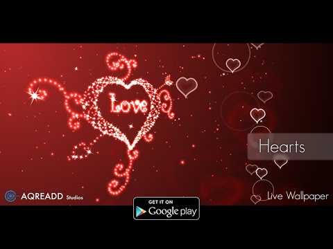 Hearts live wallpaper video