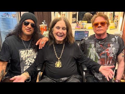 Ozzy Osbourne Meets Axl Rose for the First Time at His Farewell Concert