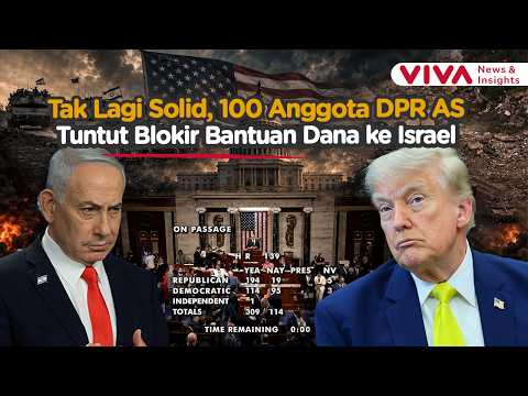 Ratusan Anggota DPR AS Tuntut Hentikan Bantuan Militer ke Israel