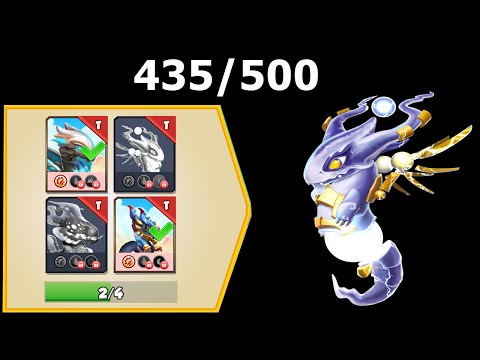 435/500 Cataegis Migra piece-Dragon Mania legends | Opened total 323 Water Tyrant chest | DML