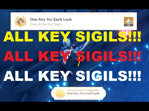 Find All the Key Sigils Achievement - Last Missing 8 Locations in Hidden Islands of Enkanomiya