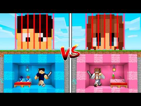 BASE SECRETA de MENINOS VS MENINAS no MINECRAFT! - O FILME