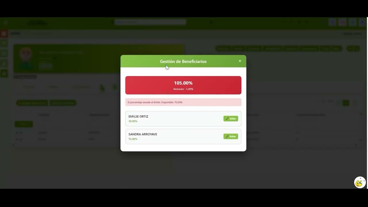 Paso 6 Designación de Beneficiarios