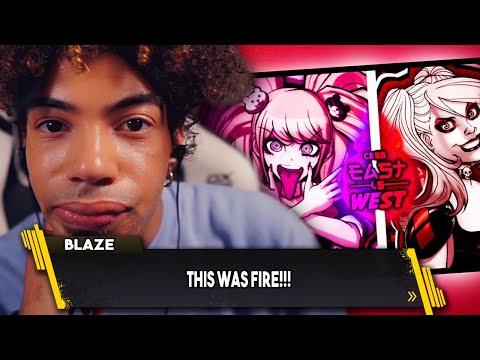 REACTING TO JUNKO ENOSHIMA VS HARLEY QUINN RAP BATTLE! [DANGANRONPA VS DC COMICS]