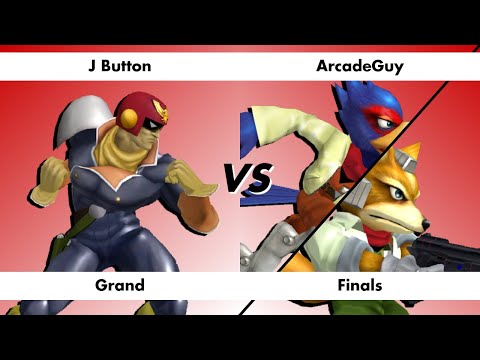 Birdcage Melee #6 Grand Finals J Button (Falcon) vs ArcadeGuy (Falco/Fox) SSBM