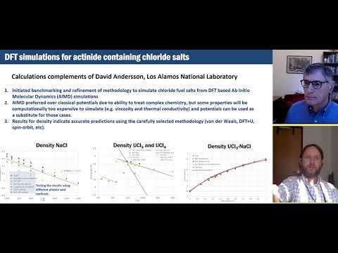 Molten-Salt Reactor Chemistry: Properties, DB Dev, Modeling. Jake McMurray @ ORNL MSRW 2020