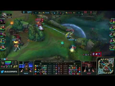 SPY vs G2 Highlights Game 1 EU LCS MÙA HÈ 2017