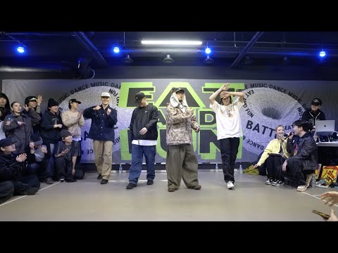 JUDGE CYPHER ( IKKI - HOZIN - SOLSOW - RHYVER ) :: EAT N FUN - HIPHOP BATTLE in gwangju