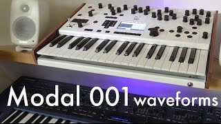 Video thumbnail for Modal 001 synth demo: waveforms by Seen From Space