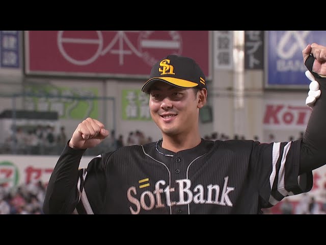 ホークス・石塚綜一郎選手ヒーローインタビュー 8月31日 千葉ロッテマリーンズ 対 福岡ソフトバンクホークス