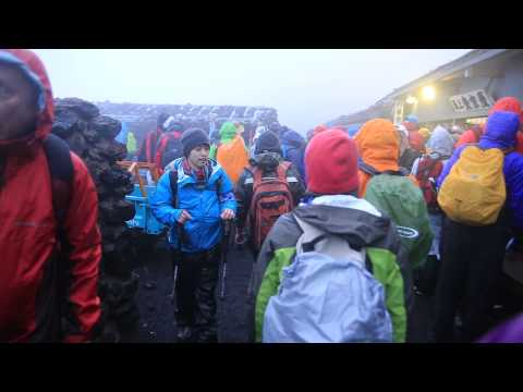 The top of Mount Fuji