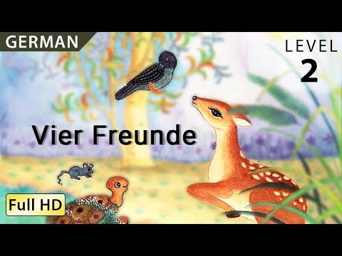 Vier Freunde: Deutsch lernen mit Untertiteln - Eine Geschichte für Kinder "BookBox.com"