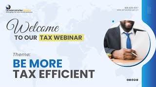 Special Taxpayer Assistance Programme STAP Webinar 2024   Be More Tax Efficient