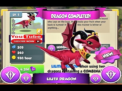 How to Breed LILITH DRAGON ? | Dragon of month LILITH Dragon - Dragon mania legends | Legendary