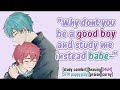 Asmr Boyfriend Helps You Study Teasing Roleplay M4M