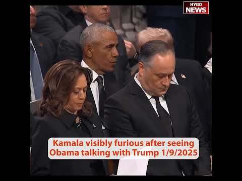 Kamala cackling harder at funeral; Michelle skipped; Biden Falls Asleep; Bush belly tap remarkable