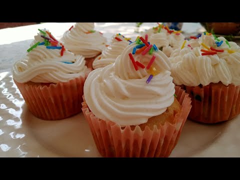 Funfetti Cupcakes Recipe By Qazi Food Secrets|Cupcake Recipe|Birthday Cupcake Banane Ka Tarika