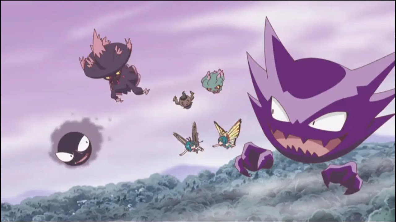 Pokemon - Harper & Sarah Flying With Ghost-Type Pokemon