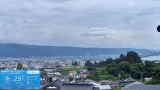 ４Ｋ【LIVE】諏訪湖・八ヶ岳ライブ気象情報カメラ３｜Weather Station Live｜長野県諏訪盆地 2026/08/10 05:06