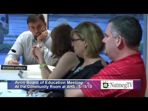 Avon Board of Education 5-15-18