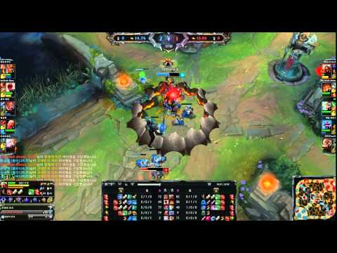 Zed(Faker) VS Jarvan IV Mid Fight