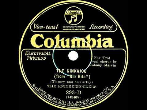 1927 Ben Selvin (as ‘The Knickerbockers’) - The Kinkajou (Johnny Marvin, vocal)