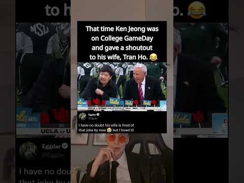 That time Ken Jeong was on College GameDay and gave a shoutout to his wife, Tran Ho