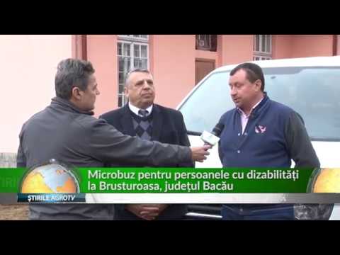 Microbuz pentru persoane cu dizabilitati la Brusturoasa 08 01 2019