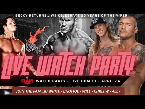 WWE RAW - LIVE WATCH PARTY!