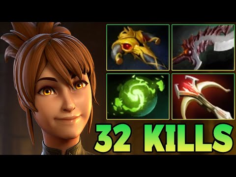 7.40 32 Kills Marci Dota 2 !! Marci Dota 2 Mid Lane Carry Guide Pro Gameplay Build 7.39