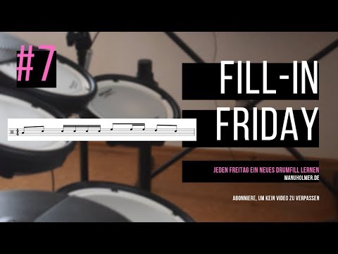 Fill-In Friday #7 - Jeden Freitag ein neues Drumfill lernen - Schlagzeug Übungen für Anfänger