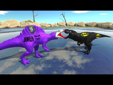JOKER VS BATMAN T REX - ANIMAL REVOLT BATTLE SIMULATOR