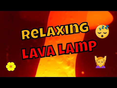 Lava Lamp Relaxation - Relax Music Orange Lava Lamp - Music for Meditation - Calming Water Sounds