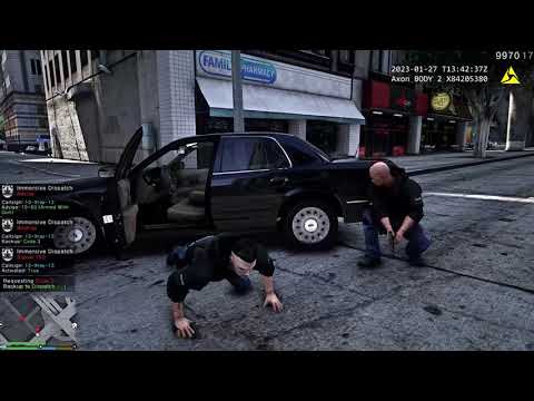 GTA V 경찰모드  마약 거래 총격전 - LSPDFR 0.4.9🚔 - LSPD/LAPD - Gang Unit Patrol - Shots Fired  - Drug Deal [4k]