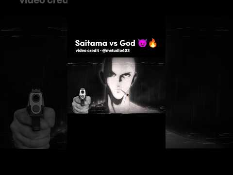 Saitama vs God | Fight with Saitama and the final Monster God 🔥💀 #shorts #anime #saitama #badass