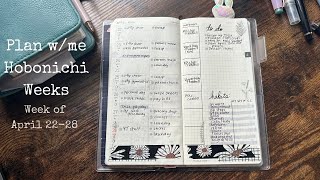 Plan with me | Week of April 22-28, 2024 | Hobonichi Weeks