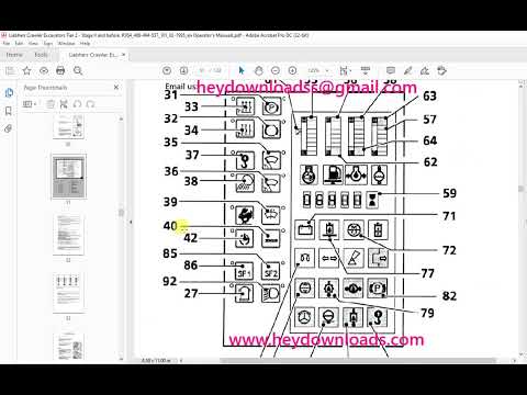 Liebherr R 954 Litronic Excavator Operation & Maintenance Manual