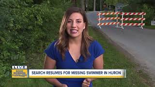 Search resumes for missing swimmer in Huron