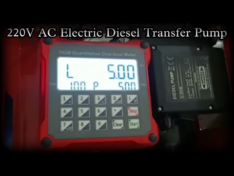 Amps electric diesel transfer pump 220v ac
