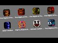 All Five Nights At Freddy S In 2025 FNAF 1 2 3 4 Sister Location Pizzeria Simulator Help Wanted