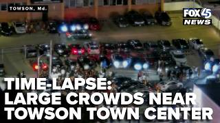 Baltimore County Police disperse large crowds near Towson Town Center