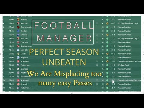 Football Manager - Perfect Unbeaten Season - Misplacing too many easy passes - A hidden secret?