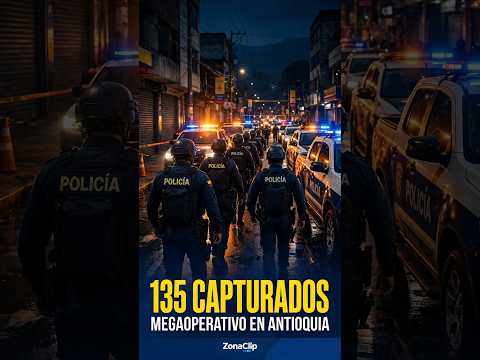 🚨 MEGAOPERATIVO EN MEDELLÍN: 135 CAPTURAS Y 153 ALLANAMIENTOS