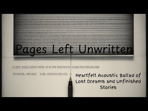 Pages Left Unwritten | Heartfelt Acoustic Ballad of Lost Dreams and Unfinished Stories