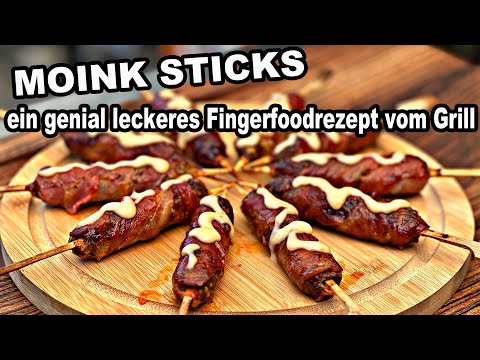 Moink Sticks vom Grill ein genial leckeres Fingerfood | The BBQ BEAR