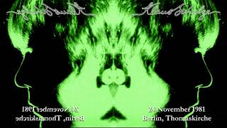 Klaus Schulze - Berlin 1981